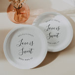 Assiettes En Carton Élégant minimaliste Mariage de calligraphie<br><div class="desc">Complétez votre événement mariage classique avec ces élégantes plaques de papier mariage minimaliste calligraphie.</div>