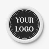 Assiettes En Carton élégant, moderne, raffiné et éditable. (Devant)