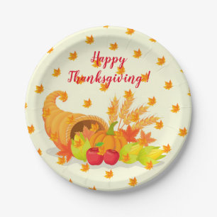 Assiettes En Carton Élégant moderne Thanksgiving populaire