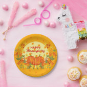 Assiettes En Carton Élégant moderne Thanksgiving populaire (Fête)