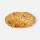 Assiettes En Carton Élégant moderne Thanksgiving populaire (Angle)