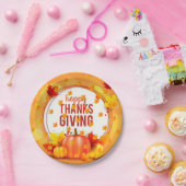 Assiettes En Carton Élégant moderne Thanksgiving populaire (Fête)