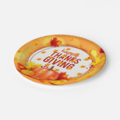 Assiettes En Carton Élégant moderne Thanksgiving populaire (Angle)