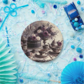 Assiettes En Carton Elegant Moody Twilight Tea Party Paper Plate (Fête)