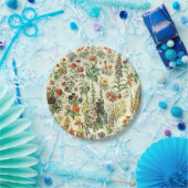 Assiettes En Carton Élégant Motif floral (Fête)