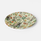 Assiettes En Carton Élégant Motif floral (Angle)