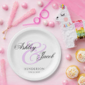 Assiettes En Carton Élégant Nombre minimal de Mariage Plaques de conse (Fête)