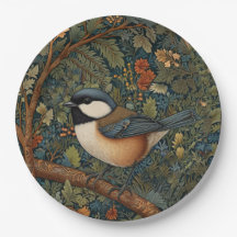 Élégant oiseau de la forêt dans le style Art nouve