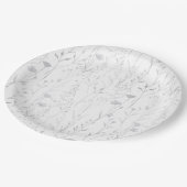 Assiettes En Carton Élégant Pastel Spring Boho Fleur sauvage (Angle)