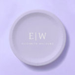 Assiettes En Carton Élégant professionnel simple Monogramme minimalist<br><div class="desc">Découvrez notre Elegant Professional Simple Monogram Minimalist Collection : Elevez votre style avec une sophistication intemporelle et une élégance sobre. Réalisée avec une attention minutieuse aux détails, cette collection présente des designs minimalistes ornés de votre monogramme personnalisé. Chaque pièce respire le professionnalisme et le raffinement, parfait pour faire une impression...</div>