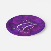 Assiettes En Carton Élégant Purple 60 et Retraité (Angle)