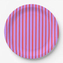Élégant rayé violet et rouge vintage rétro moderne