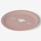 Assiettes En Carton Élégant rose rousse rose pâle Minimal Graduation s (Angle)