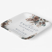 Assiettes En Carton Élégant Rustic Forest Pinecones (Angulaire)