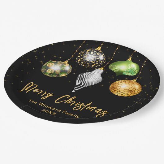 Assiettes En Carton Elegant Safari Theme Ornament Christmas (Angle)