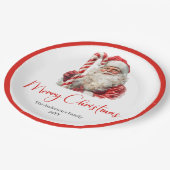 Assiettes En Carton Elegant Santa Claus Traditional Festive Christmas (Angle)