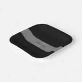 Assiettes En Carton Élégant script modifiable Nom commercial/autre tex (Angulaire)