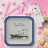 Assiettes En Carton  Élégant script personnalisé Titanic  (Fête)