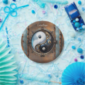 Assiettes En Carton Élégant signe du Yin yang (Fête)