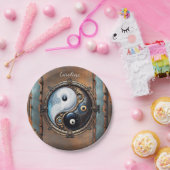 Assiettes En Carton Élégant signe du Yin yang (Fête)