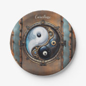 Assiettes En Carton Élégant signe du Yin yang (Devant)