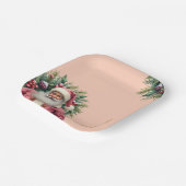 Assiettes En Carton Elegant Square Christmas (Angulaire)