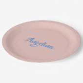 Assiettes En Carton Élégant stylé tendance unique écriture manuscrite (Angle)