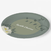 Assiettes En Carton Élégant vert d'armature (Angle)