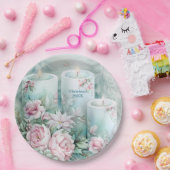 Assiettes En Carton Elegant Victorian Holiday Paper Plate - Custom (Fête)