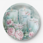 Assiettes En Carton Elegant Victorian Holiday Paper Plate - Custom (Devant)