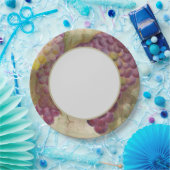 Assiettes En Carton Elégant Vignoble Aquarelle Vin Pays Thème (Fête)