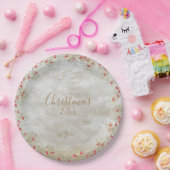 Assiettes En Carton Elégante aquarelle Noël Personnaliser l'année (Fête)