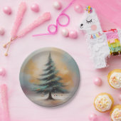 Assiettes En Carton Elégante aquarelle Plaque de papier de Noël (Fête)