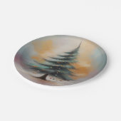 Assiettes En Carton Elégante aquarelle Plaque de papier de Noël (Angle)