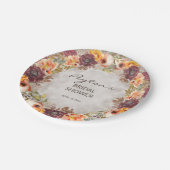 Assiettes En Carton Elégante Automne Automne Orange Bourgogne Fête des (Angle)