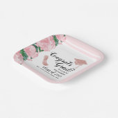 Assiettes En Carton Élégante Classe Rose 2025 Félicitations Grad Grad  (Angulaire)
