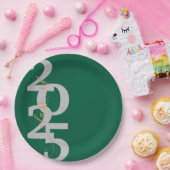 Assiettes En Carton Élégante classe verte de 2025 Graduation Party (Fête)