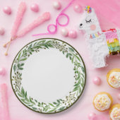 Assiettes En Carton Élégante Courbe De Vacances Simples De Saison (Fête)