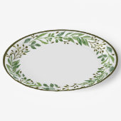 Assiettes En Carton Élégante Courbe De Vacances Simples De Saison (Angle)