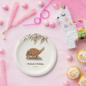 Assiettes En Carton Elégante fête d'anniversaire de Tortoise (Fête)