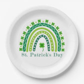 Assiettes En Carton Élégante fête de la Saint Patrick (Devant)