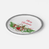 Assiettes En Carton Élégante fête de Noël avec Parties scintillant (Angle)