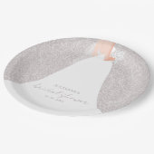 Assiettes En Carton Élégante Fête des mariées de mariée (Angle)