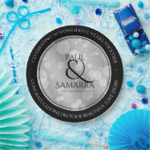 Assiettes En Carton Élégante fête du 10e anniversaire du Mariage de Ti (Fête)