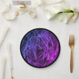 Assiettes En Carton Élégante Fumée - Esthétique mystique