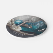 Assiettes En Carton Elégante Masquerade Masque & Pearls Party (Angle)