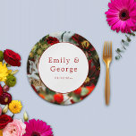 Assiettes En Carton Élégante roses rouges fleurs fleurs fleurs Mariage<br><div class="desc">Élégante roses rouges fleurs fleurs Mariage fleuris Plaques de papier</div>