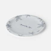 Assiettes En Carton Elégante Starfish & Sequins Blue Beach Party (Angle)