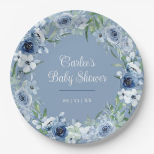 Assiettes En Carton Elégante Vintage Floral Occasion spéciale