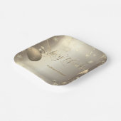 Assiettes En Carton Élégantes boules d'or Snowflakes Étoiles (Angulaire)